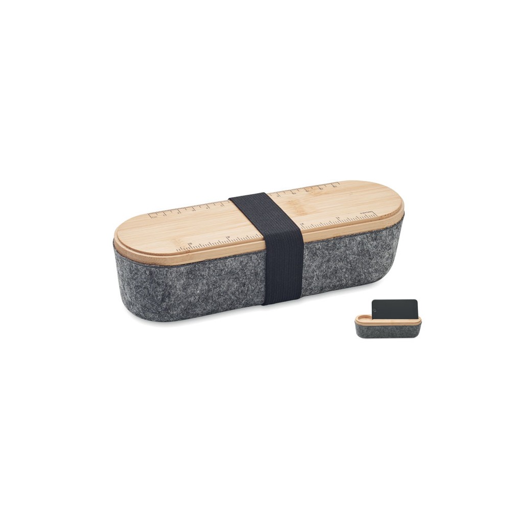 MILE Pencil case with bamboo lid