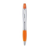 RIO DUO 2 in 1 plastic ball pen and highlighter