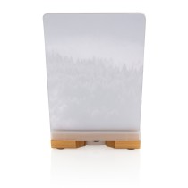 Bamboo 5W wireless charger with photo frame