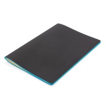 Softcover PU notebook with coloured edge
