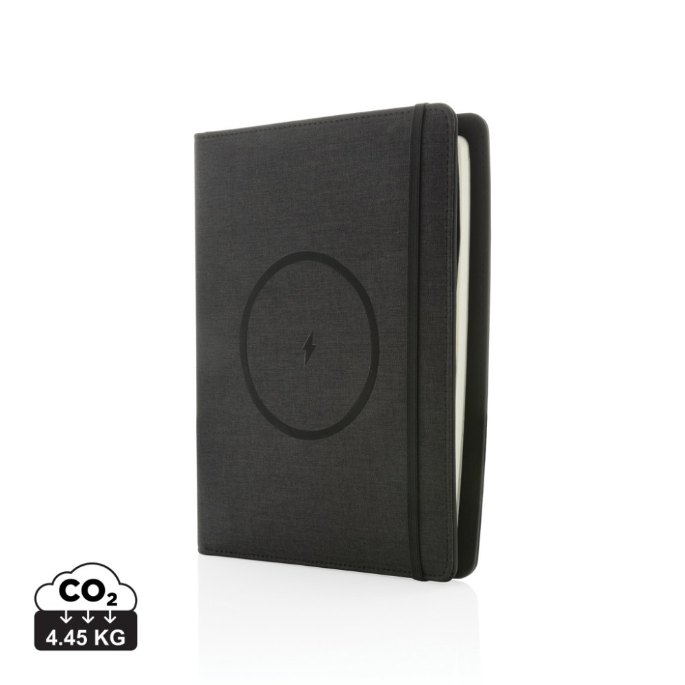 Air 5W wireless charging notebook with 5000mAh powerbank