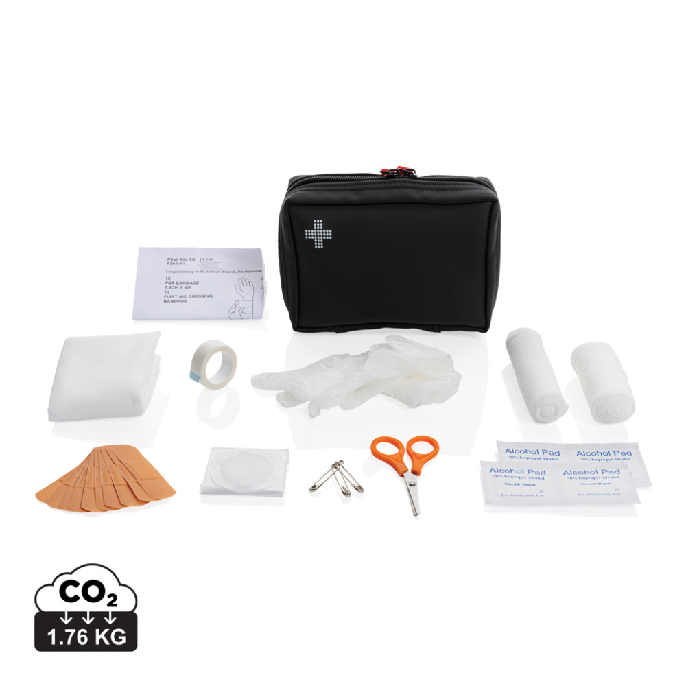 RCS perdirbtas nubuck PU pouch  first aid rinkinys
