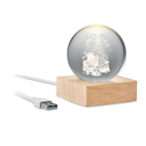Kalėdinis LED rutulys "SANTA LIGHT"