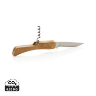 Wooden knife with bottle...