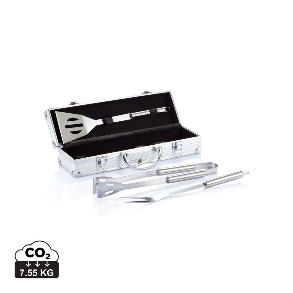 3 vnt. barbecue rinkinys in aliuminis box