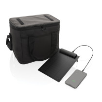 Pedro AWAREâ„¢ RPET deluxe cooler bag with 5W solar panel