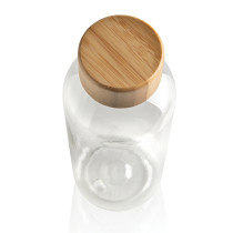 GRS RPET bottle with bamboo lid