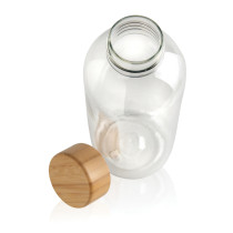 GRS RPET bottle with bamboo lid
