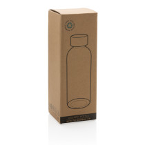 GRS RPET bottle with bamboo lid