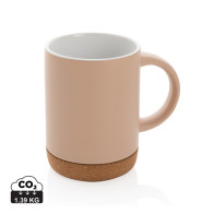 Ceramic mug with cork base
