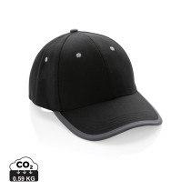 Impact AWAREâ„¢ Brushed rcotton 6 panel contrast cap 280gr
