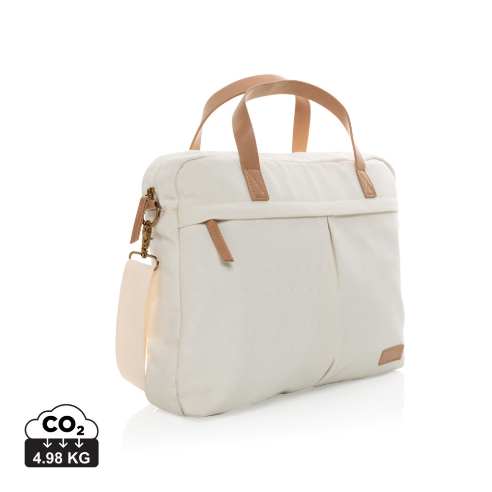 Impact AWAREâ„¢ 16 oz. recycled canvas laptop bag