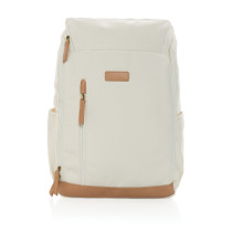 Impact AWAREâ„¢ 16 oz. recycled canvas 15" laptop backpack