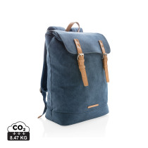 Canvas laptop backpack PVC...
