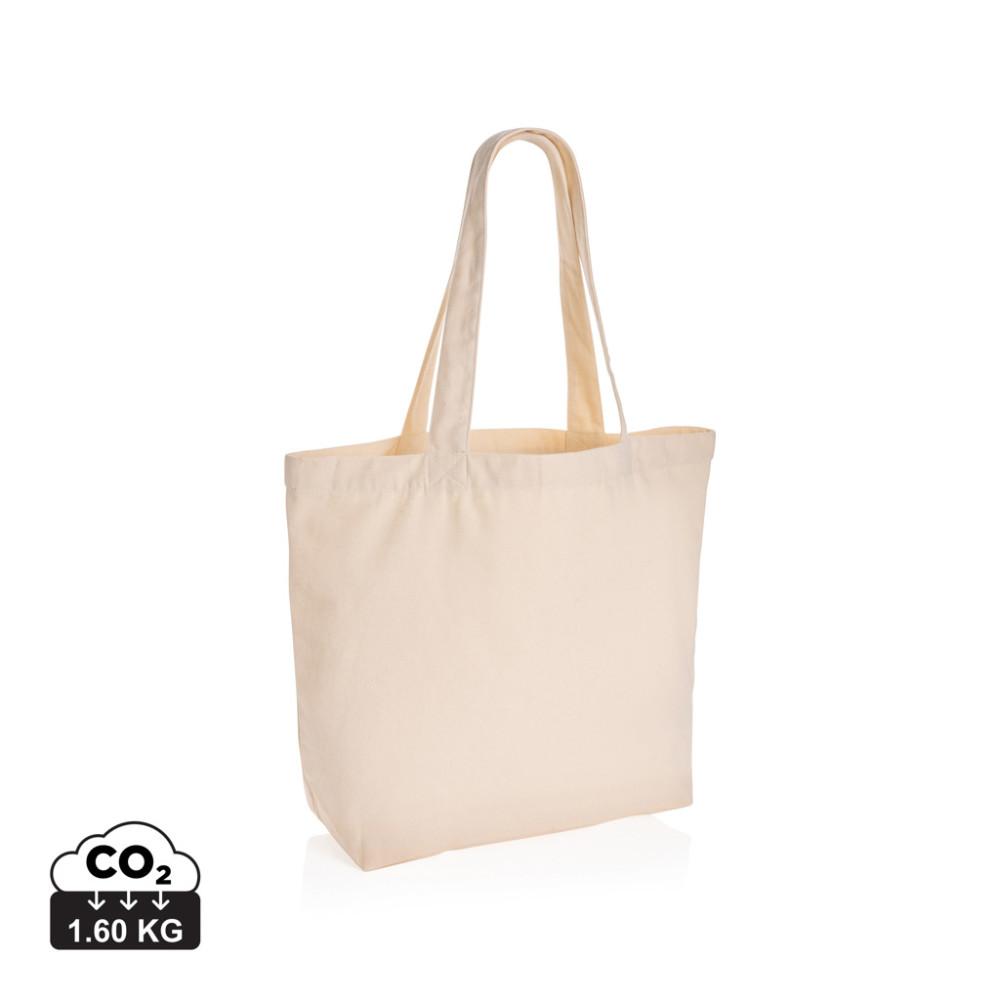 Impact Awareâ„¢ 240 gsm rcanvas shopper w/pocket undyed