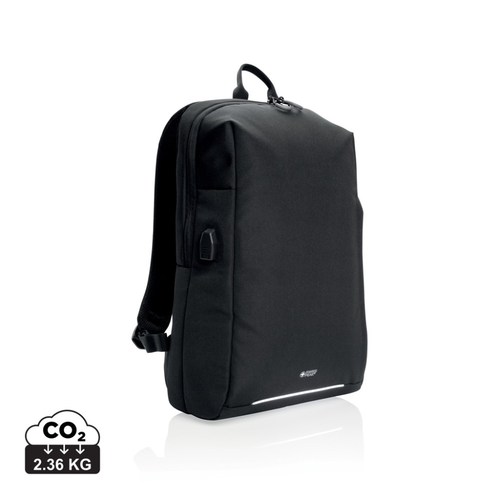 Swiss Peak AWAREâ„¢ RFID and USB A laptop backpack